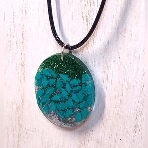 Christmas Tree Handmade Pendant Necklace